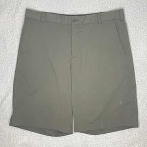 Nike Tour Performance Green Striped Dri-Fit Golf Shorts: Size 34